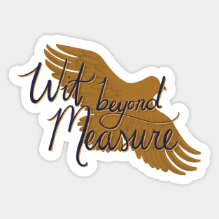 Wit Beyond Measure, On Dark Blue Sticker